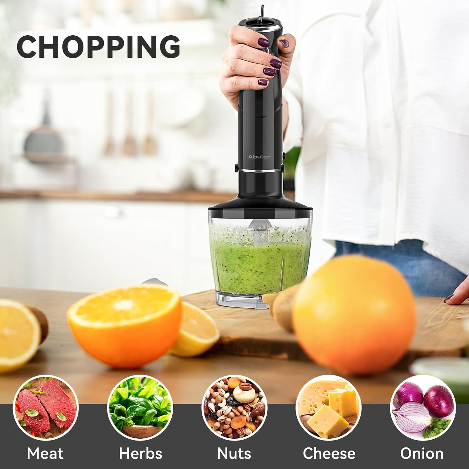 Hand Blender 1000W 5 in 1 Immersion Mixer - Image 9