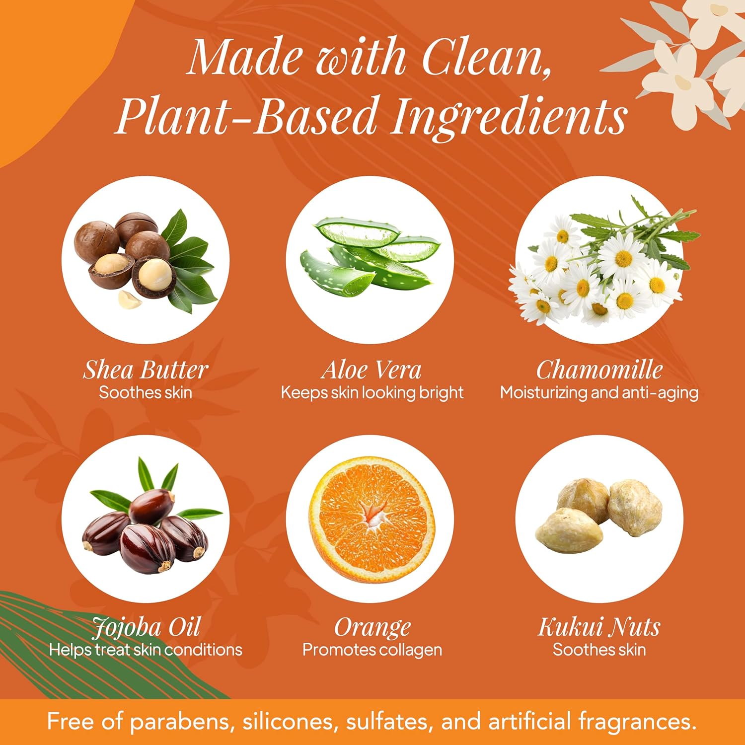 Saavy Naturals Body Cream Sweet Orange Plant-Based Ingredients 8.5 Fl Oz - Image 4