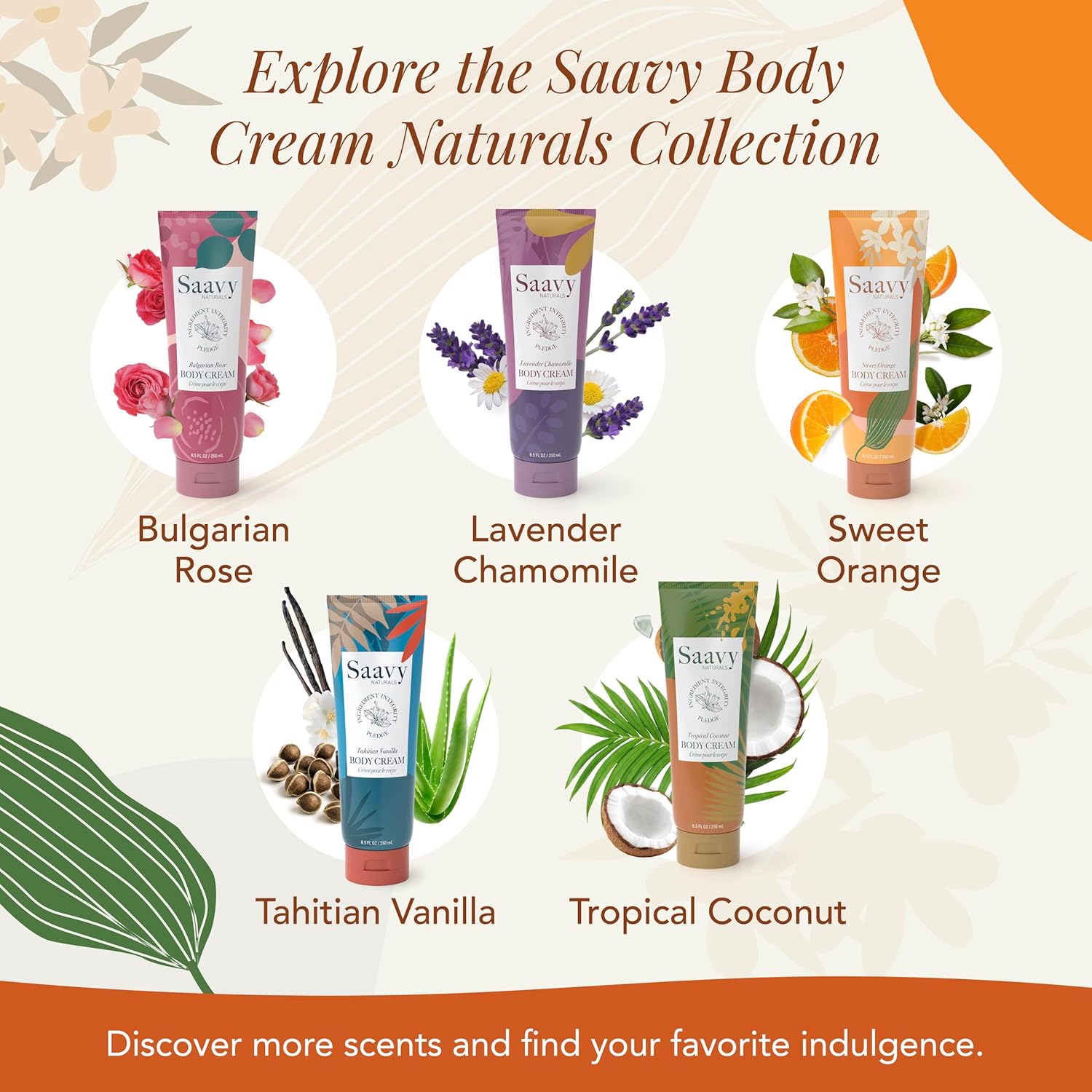 Saavy Naturals Body Cream Sweet Orange Plant-Based Ingredients 8.5 Fl Oz - Image 8
