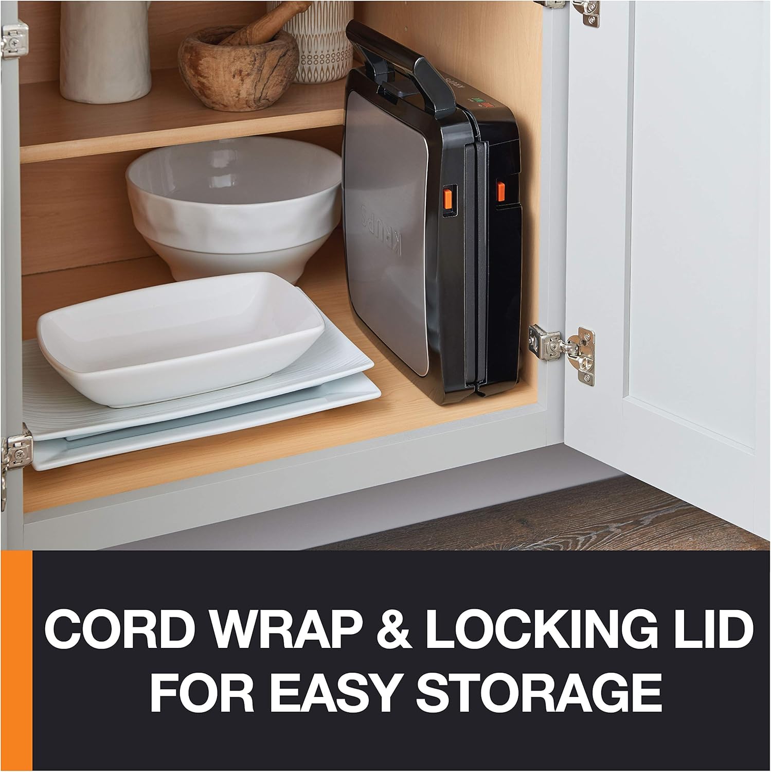 KRUPS 4-Slice Belgian Waffle Maker with Removable Plates - Image 6