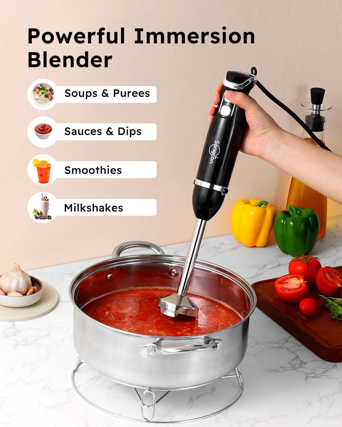 Sangcon 6-in-1 Hand Blender Set - Image 4