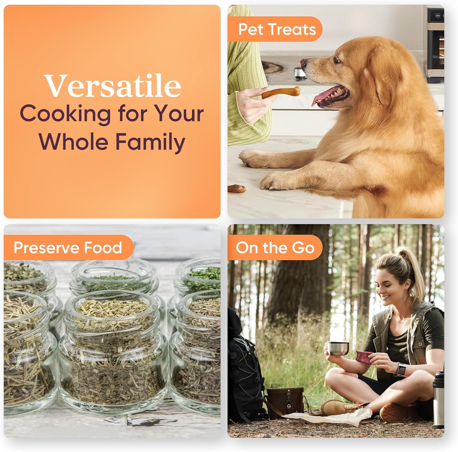 COSORI 6.5" 600W Food Dehydrator for Jerky, Dog Treats, Herbs & Fruit - Image 9