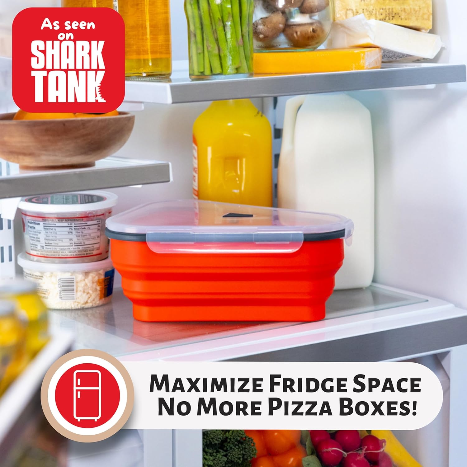 Reusable Pizza Storage Container with Microwavable Trays - Image 4