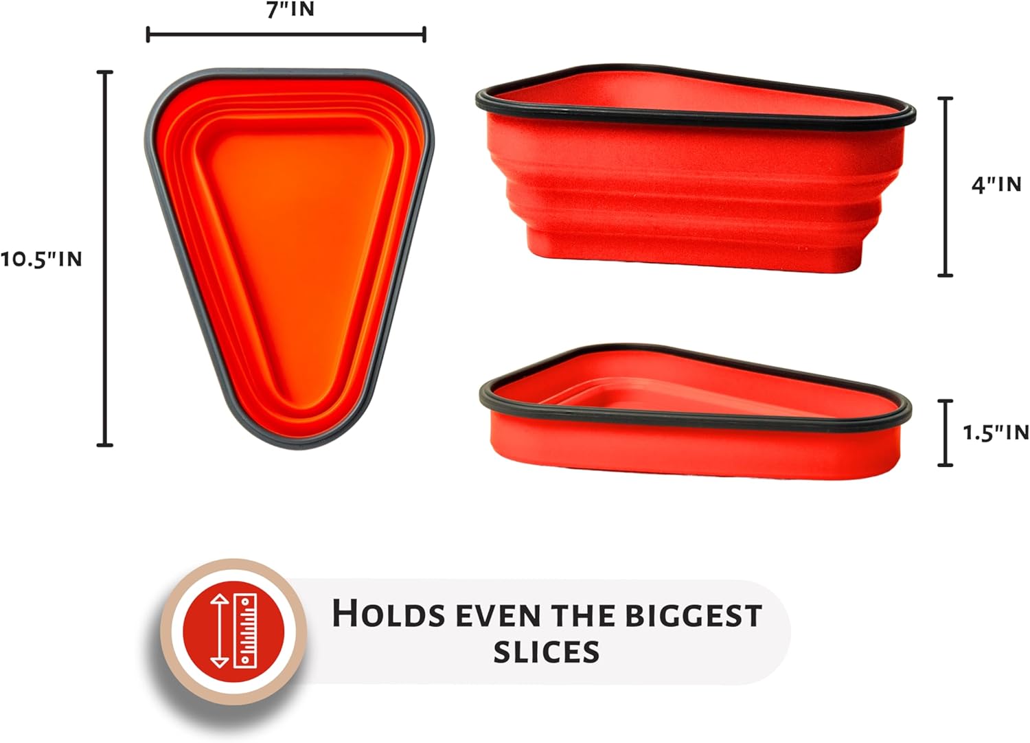 Reusable Pizza Storage Container with Microwavable Trays - Image 9