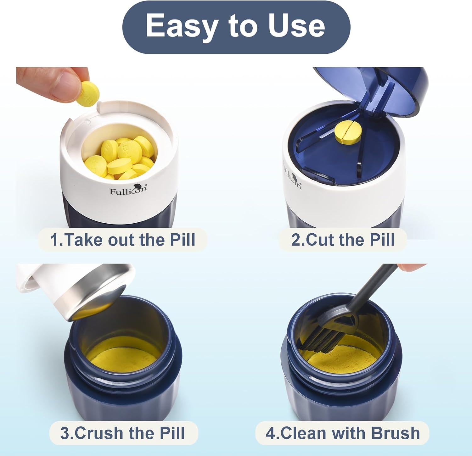 3 in 1 Pill Crusher and Grinder with Storage - Image 5