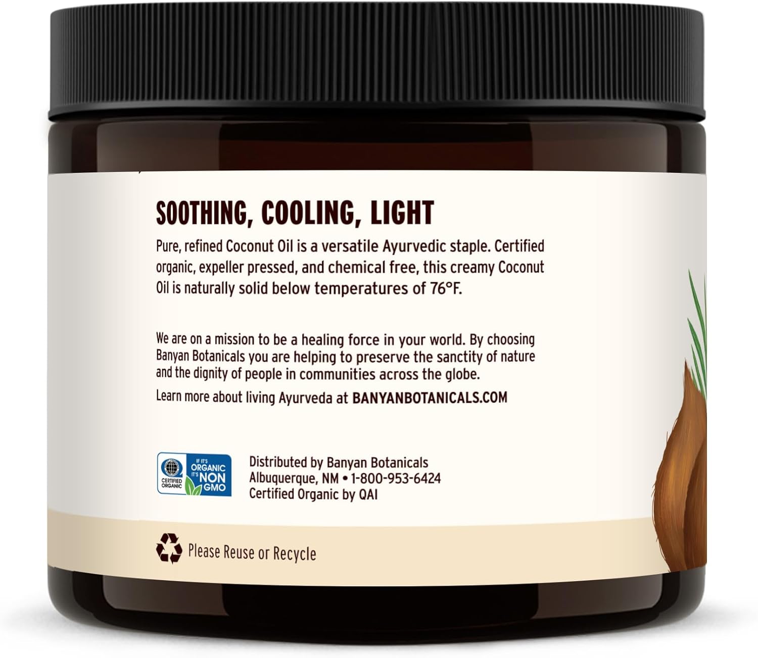 Banyan Botanicals Organic Coconut Oil - Image 7