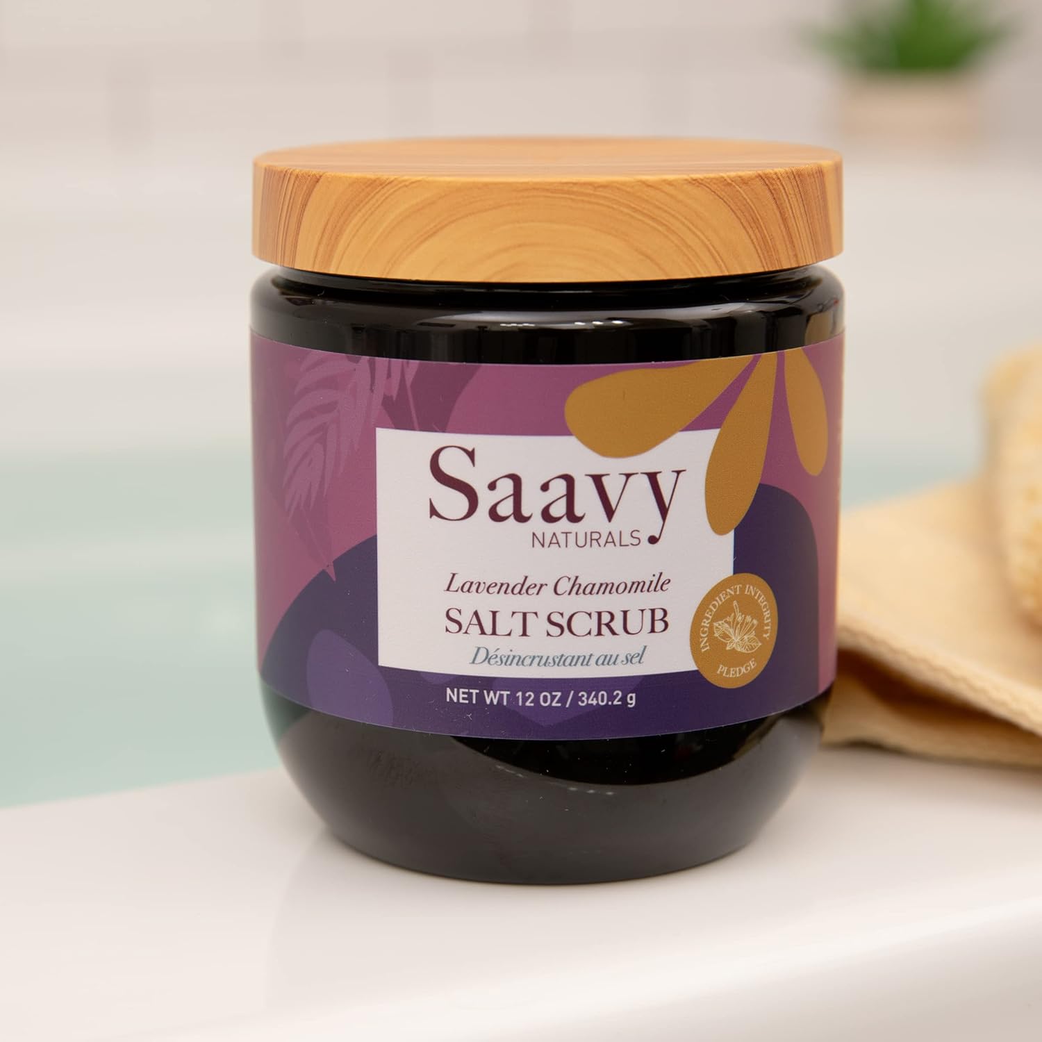 Saavy Naturals Lavender Chamomile Salt Scrub - Image 5