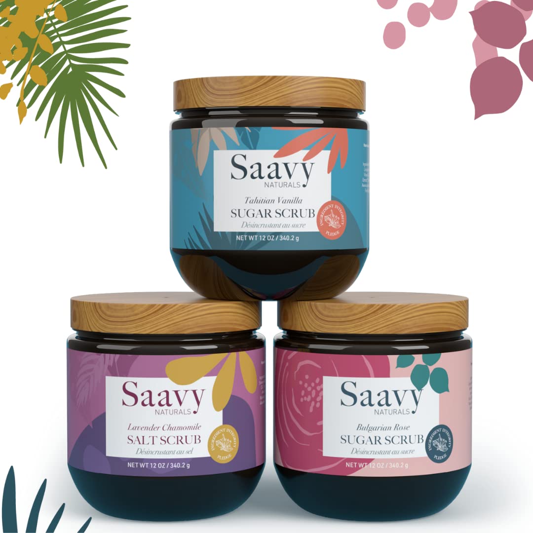 Saavy Naturals Lavender Chamomile Salt Scrub - Image 6