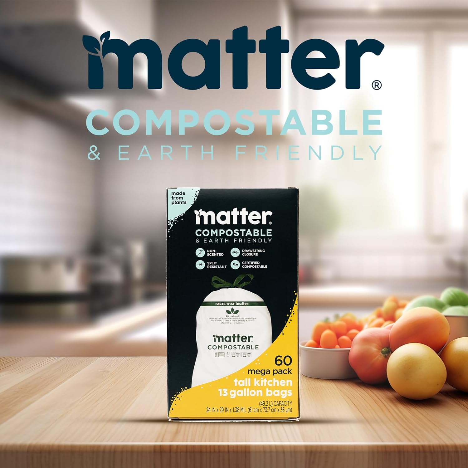 Matter Compostable Tall Kitchen Trash Bags - Image 8
