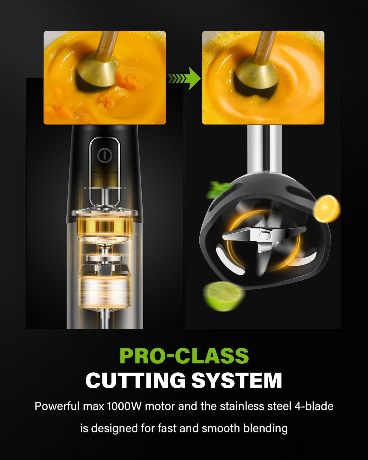 6-in-1 1000W Hand Blender with Multiple Attachments - Image 4