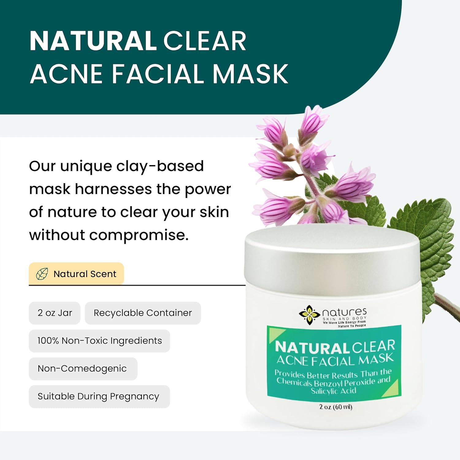 Natural Clear Acne Facial Mask - Image 3
