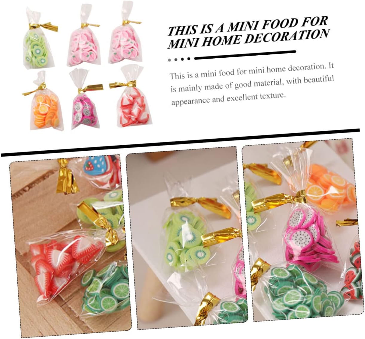 Mini Snacks Adornments Packaged Snacks Ornaments for Dollhouse Mini Food Decor - Image 3