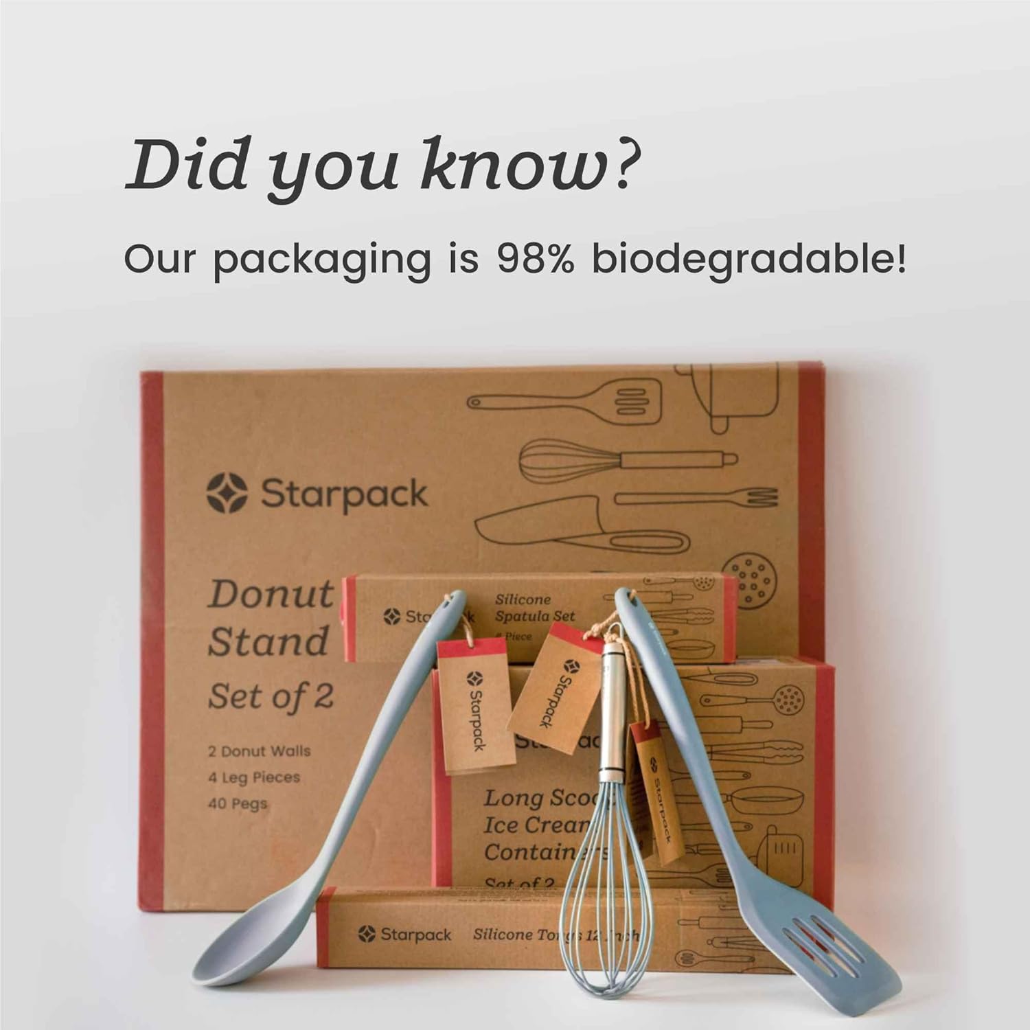 Starpack 'Like a Boss' XL Premium Silicone Cooking Utensils Set - Image 8