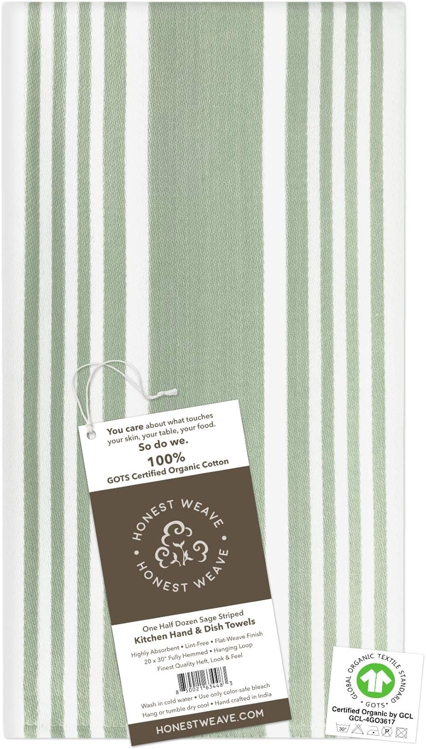 GOTS Certified Organic Cotton Kitchen Towels - Image 3