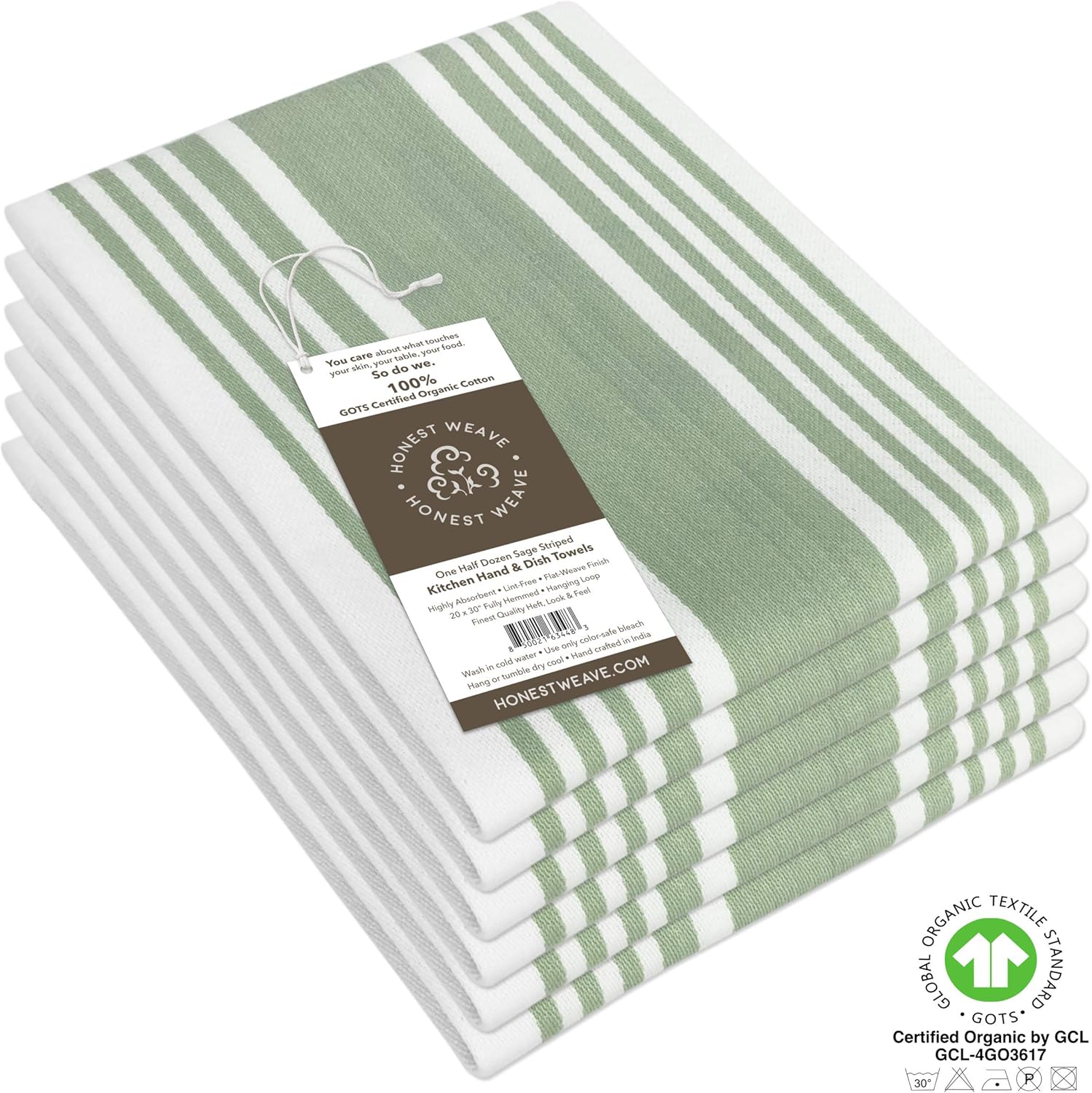 GOTS Certified Organic Cotton Kitchen Towels - Image 4