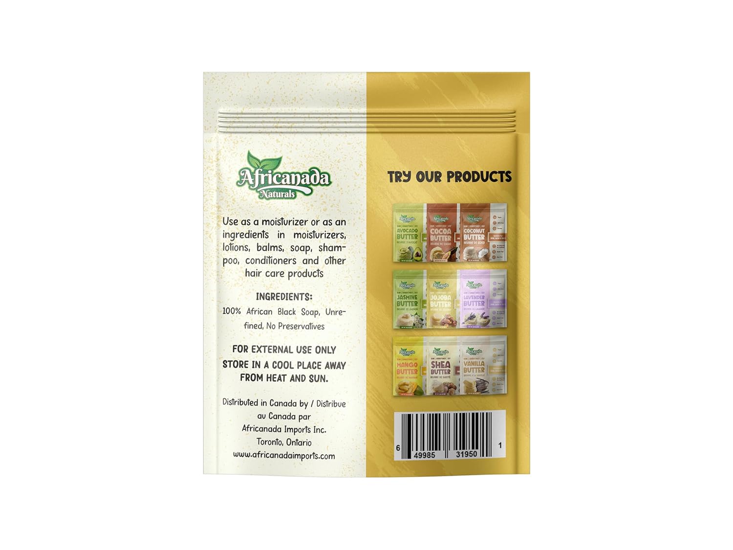 Africanada Naturals Raw Unrefined African Black Soap - Image 3