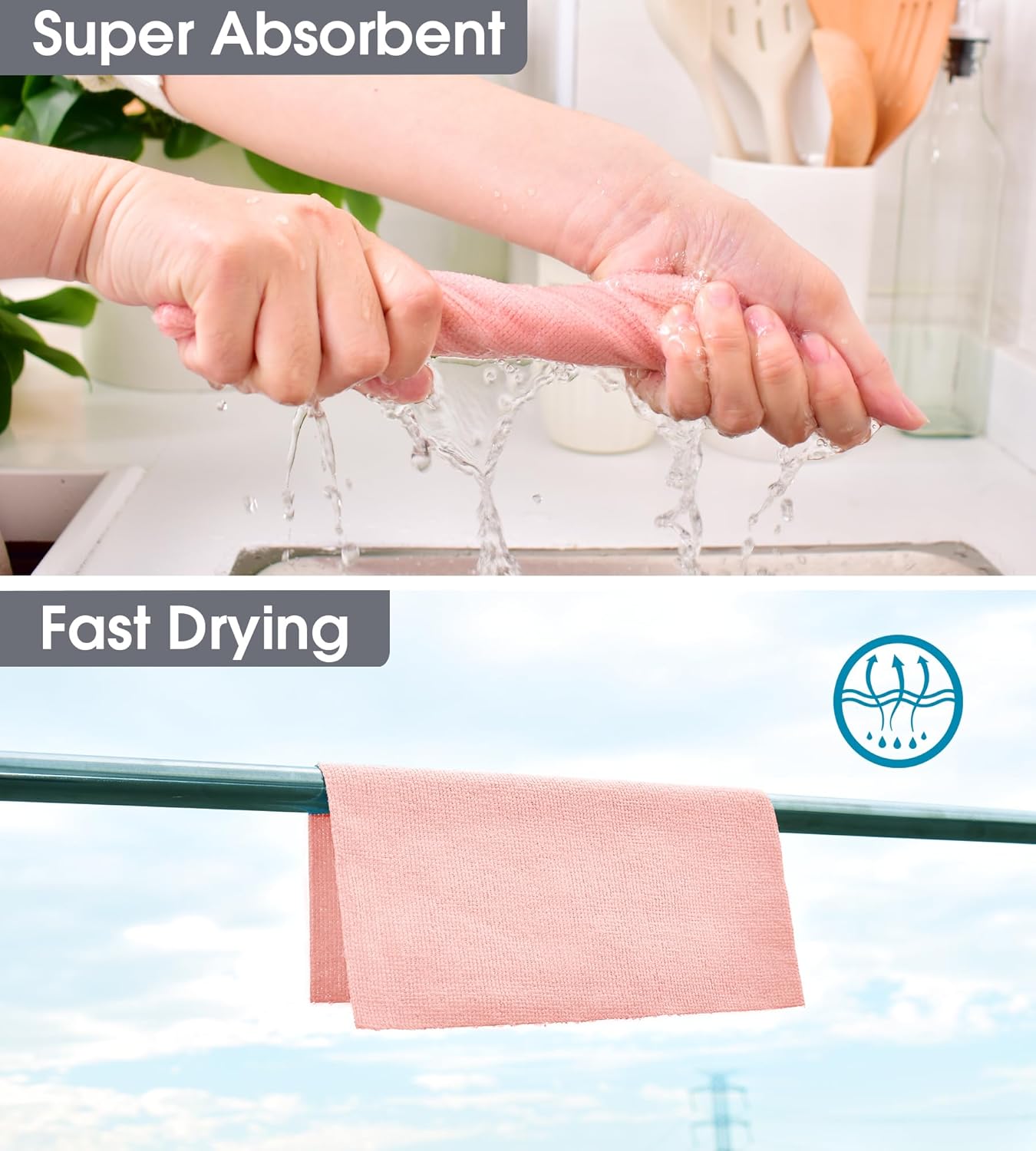 Microfiber Cleaning Cloth Roll - Image 5