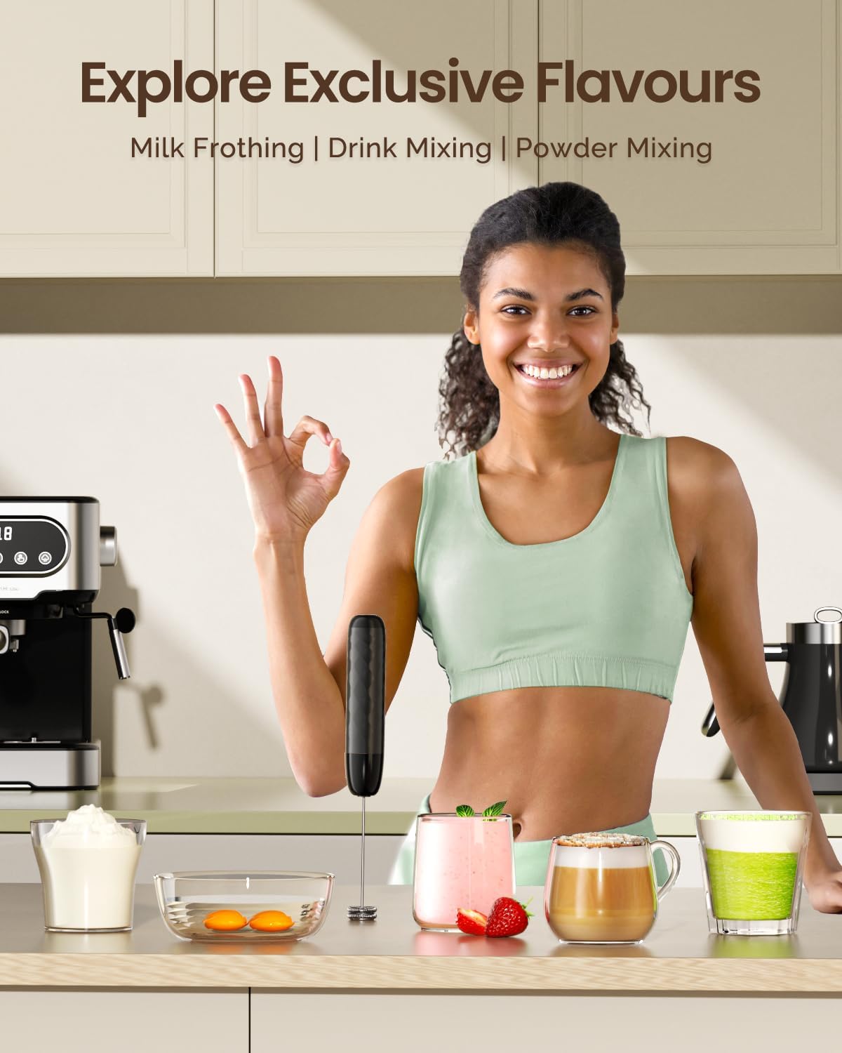 LunaFro Mini Handheld Electric Foam Maker - Image 8