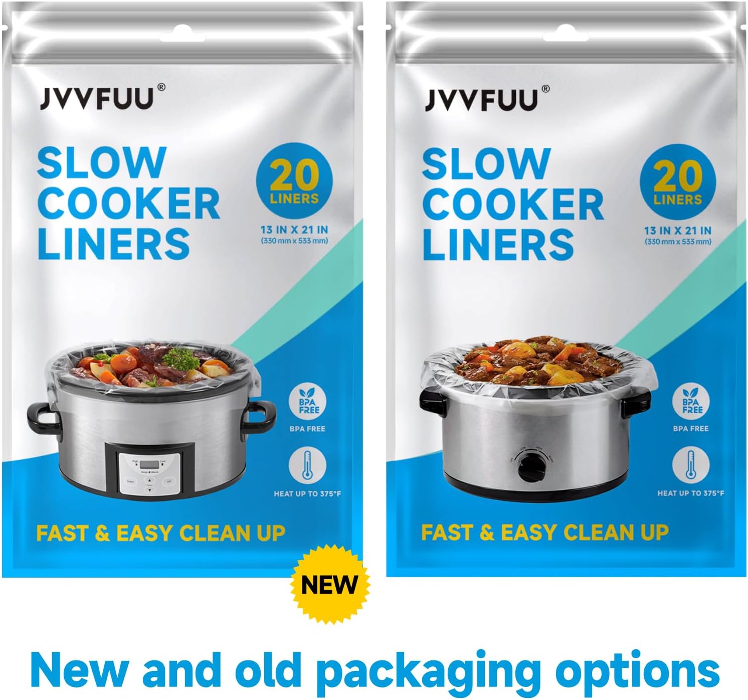 Slow Cooker Liners 3-8 Quart, Cooking Bags Large Size 13"x 21" - Image 4