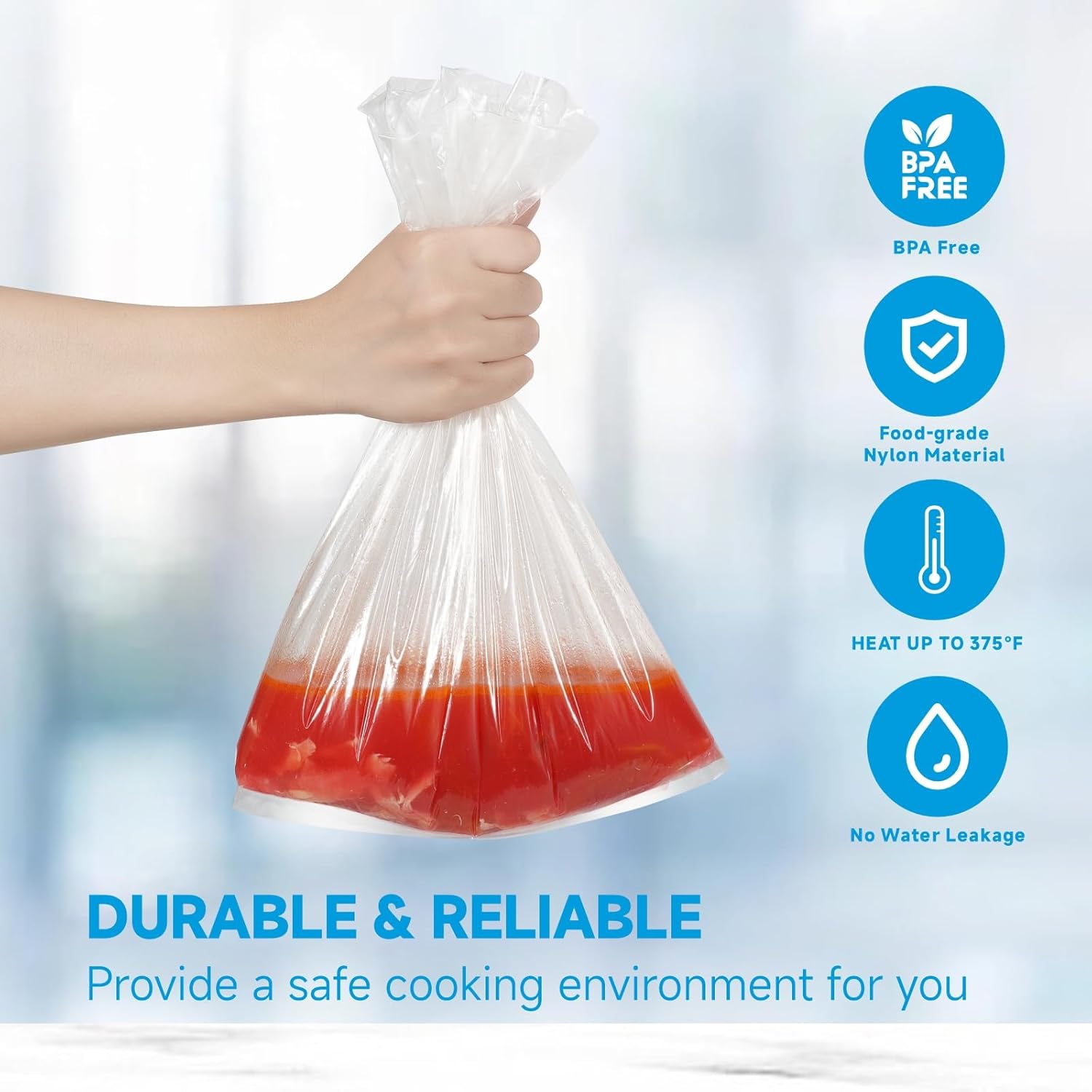 Slow Cooker Liners 3-8 Quart, Cooking Bags Large Size 13"x 21" - Image 8