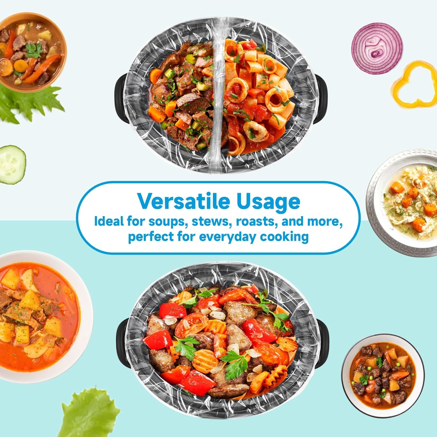 Slow Cooker Liners 3-8 Quart, Cooking Bags Large Size 13"x 21" - Image 9