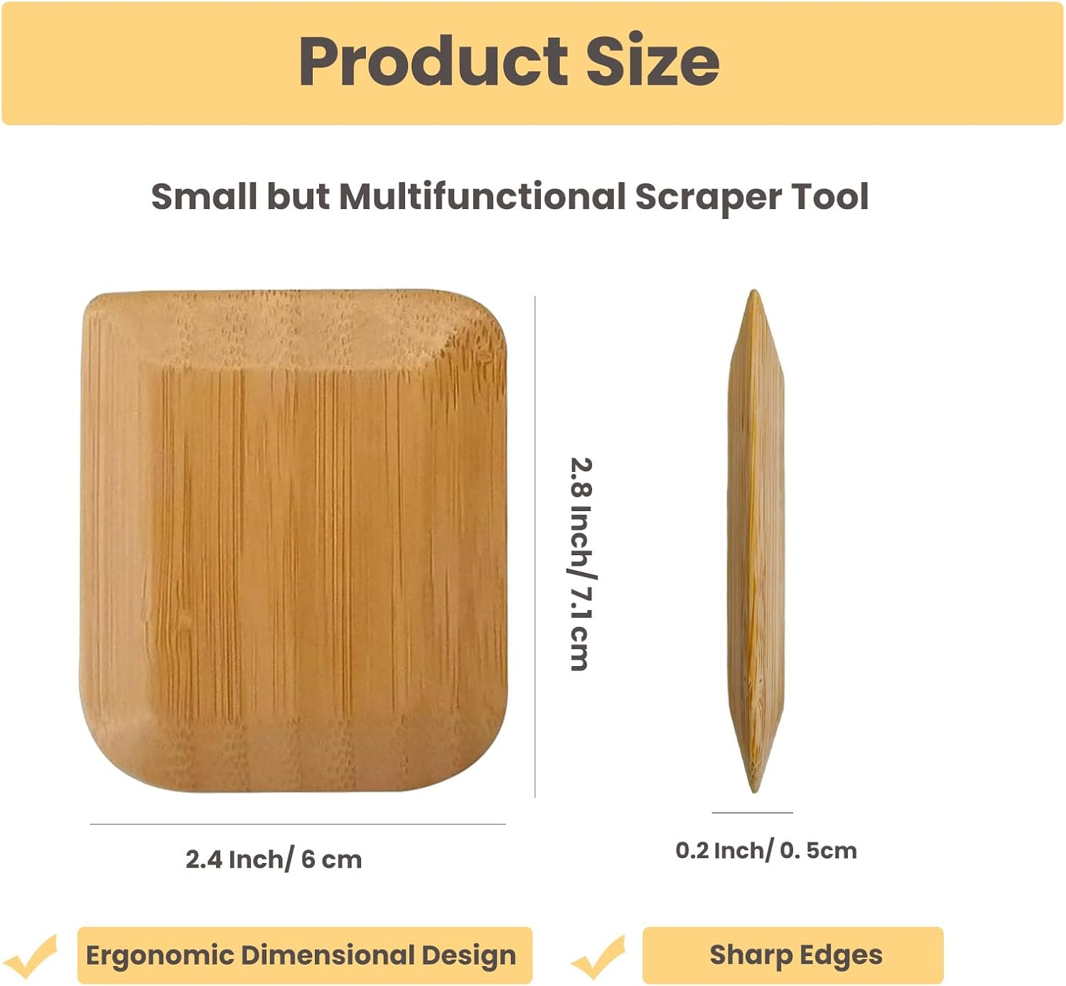 Eco-Friendly Bamboo Pan Scraper Tool - Image 7