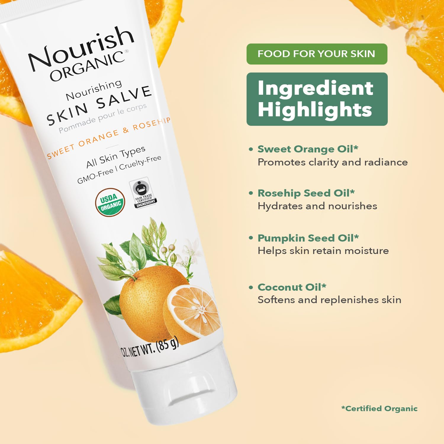 Nourish Organic Skin Salve Sweet Orange & Rosehip - Image 6