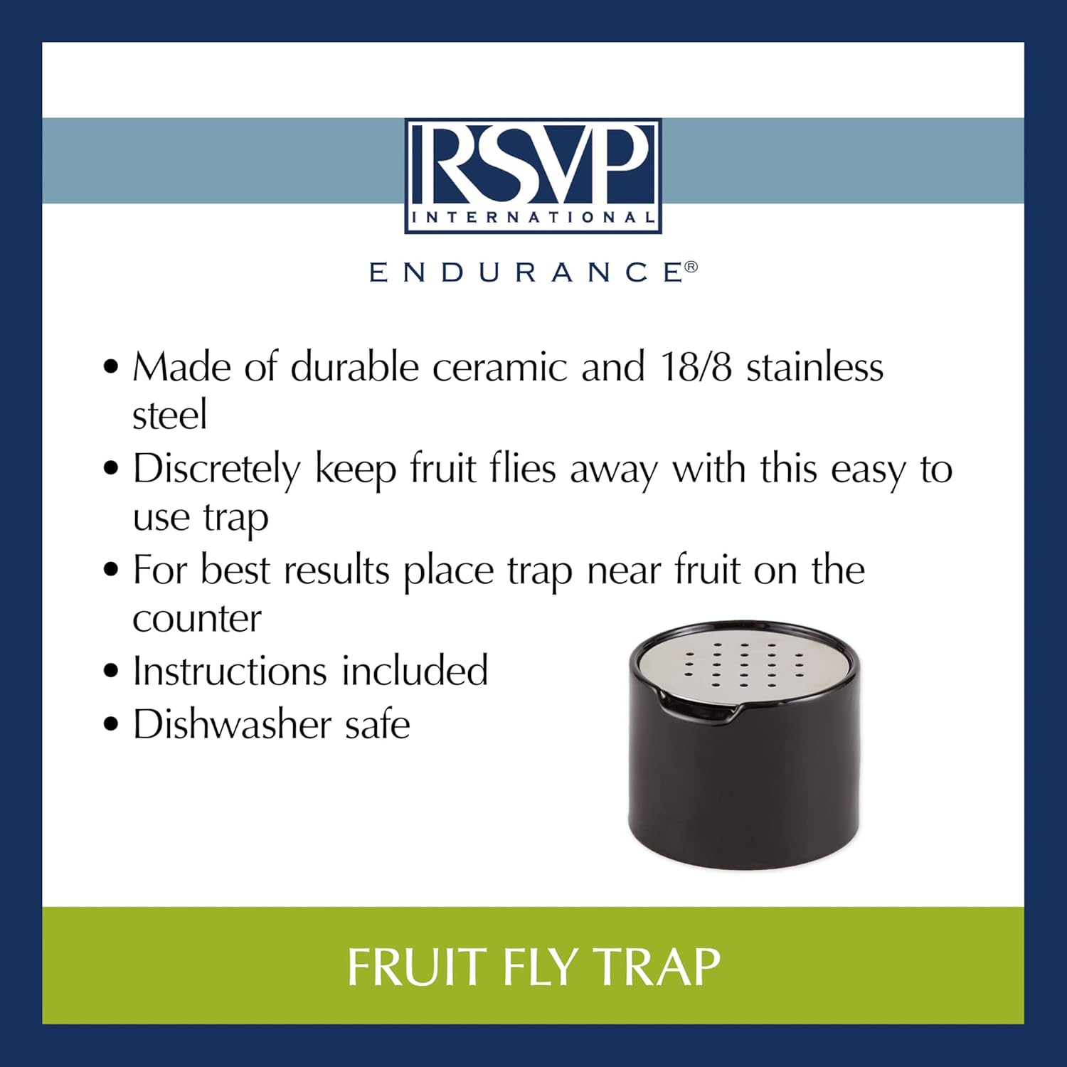 Reusable Ceramic Fruit Fly Trap for Indoors - Image 7