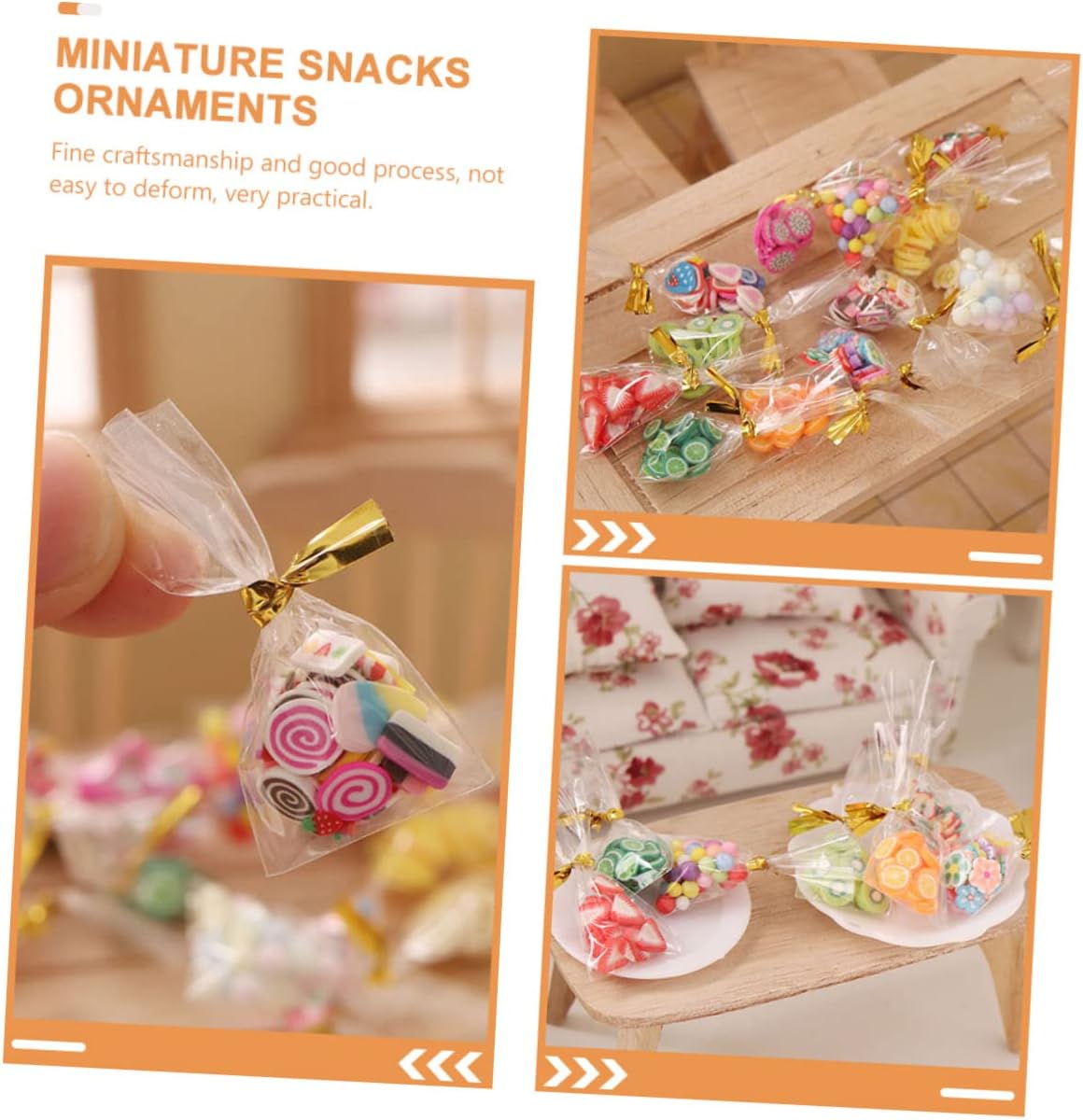 12pcs Mini Snack Packages for Doll Food Decorations - Image 5