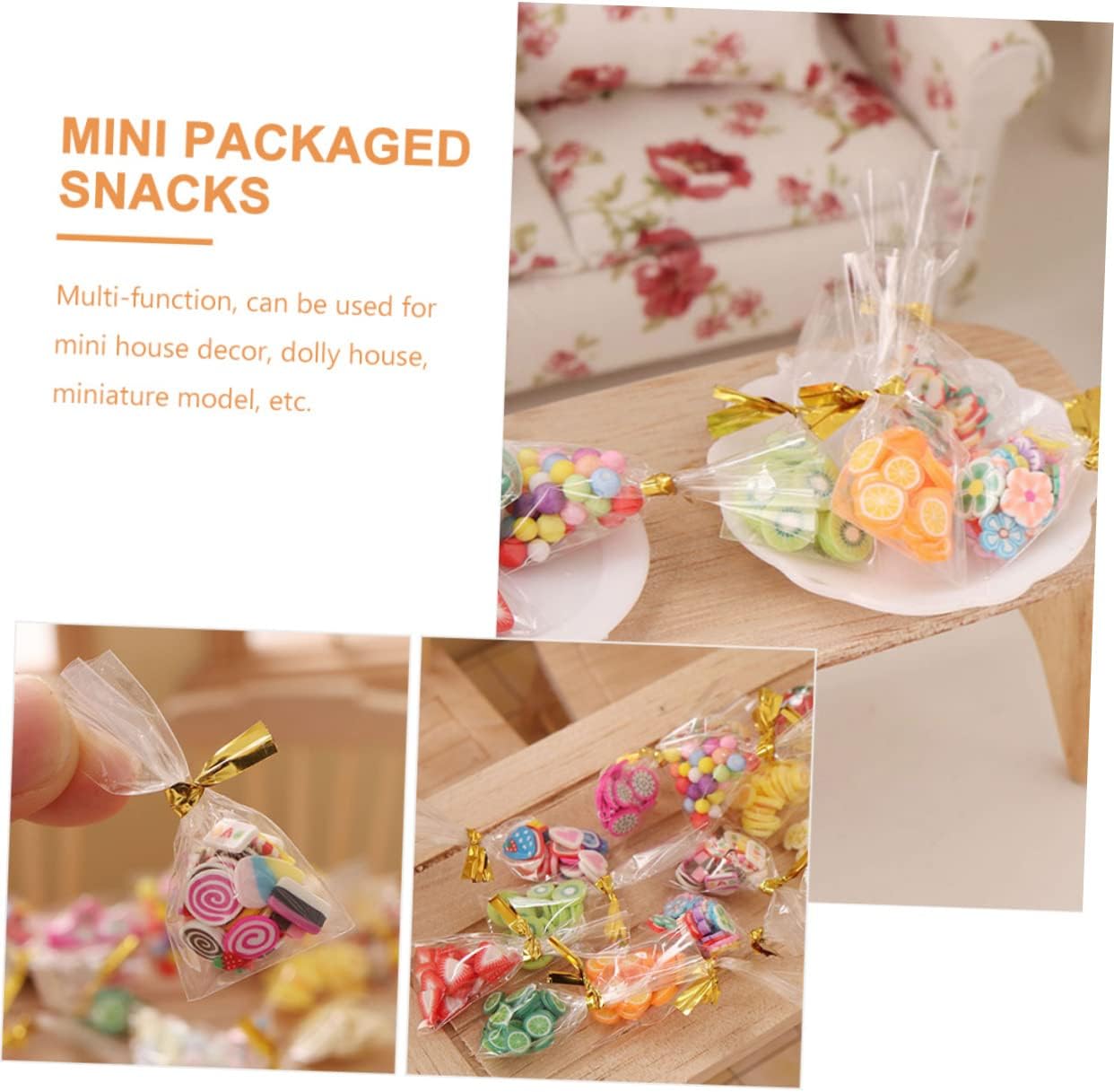12pcs Mini Snack Packages for Doll Food Decorations - Image 9