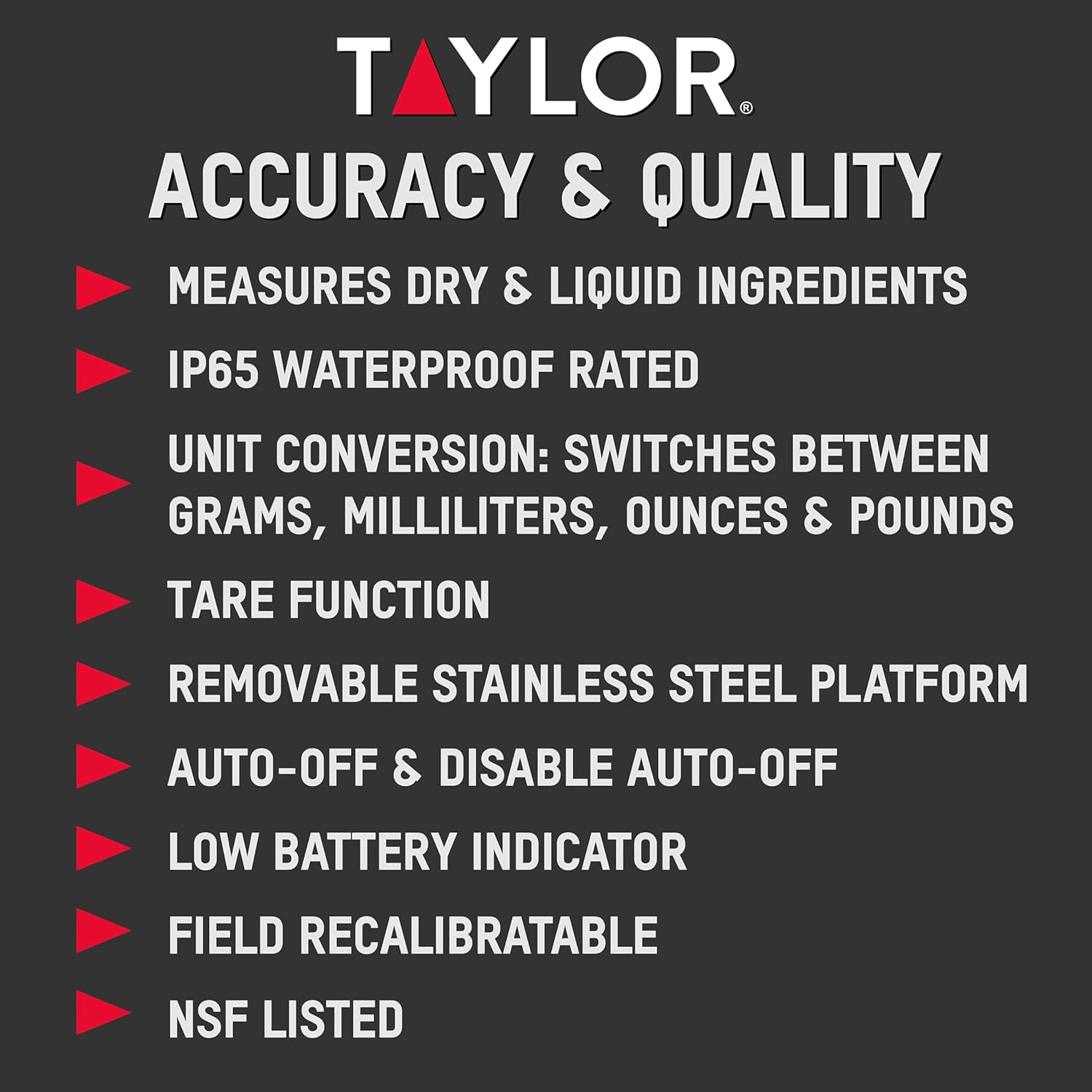 Taylor TE10CSW Digital Portion Control Scale - Image 5