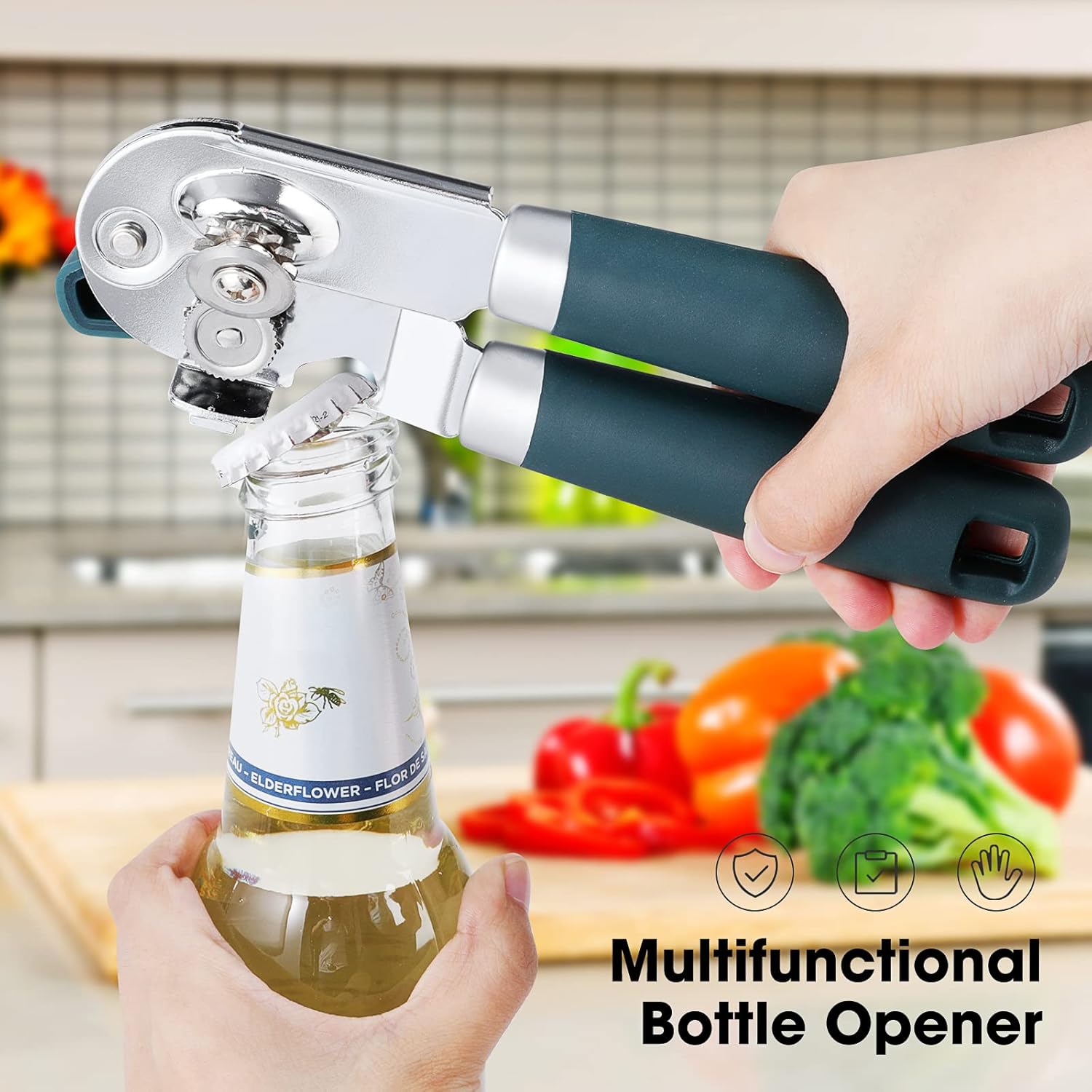 Beneno Heavy Duty Hand Can Opener Manual with Magnet - Image 7