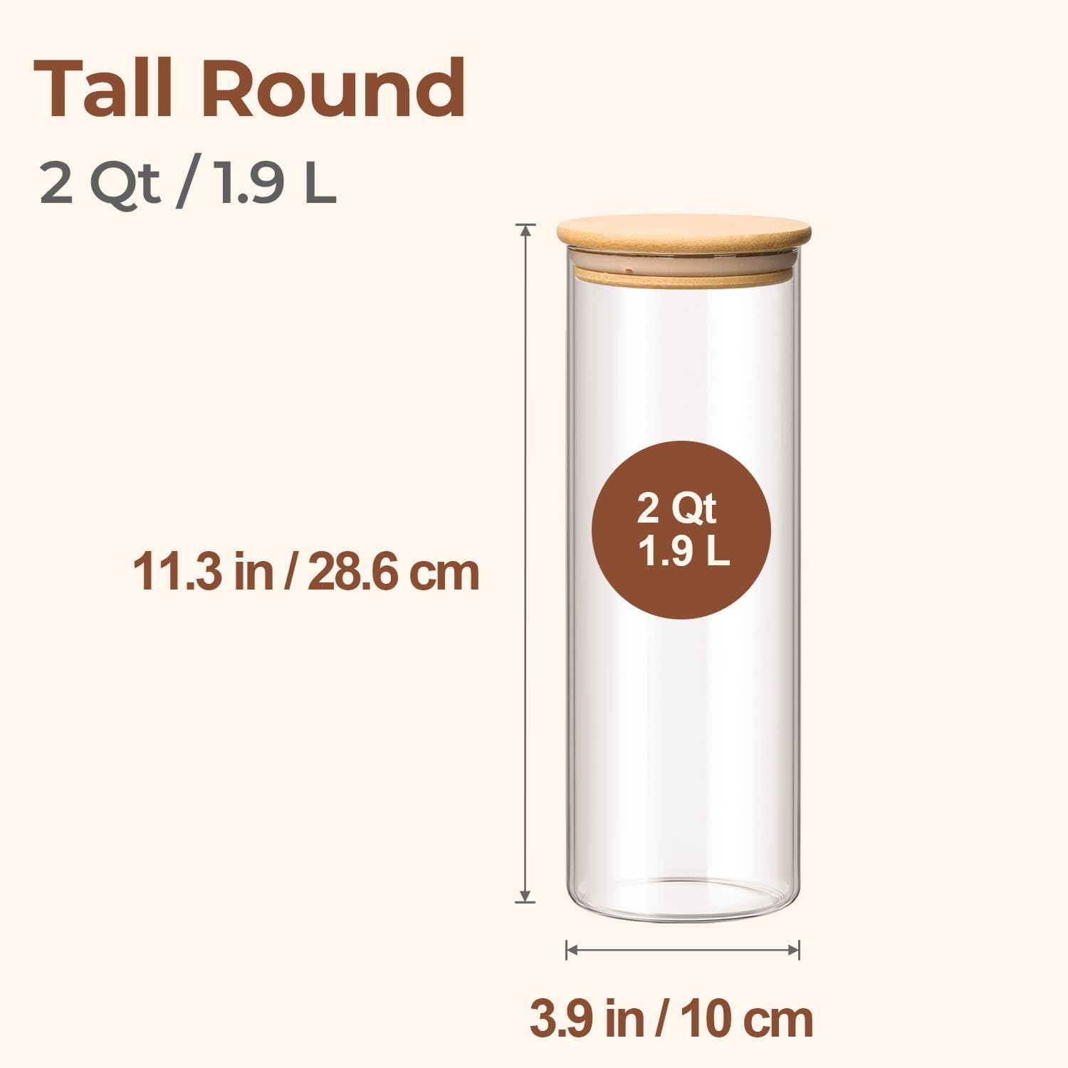 ComSaf Glass Spaghetti Storage Container Set - Image 3