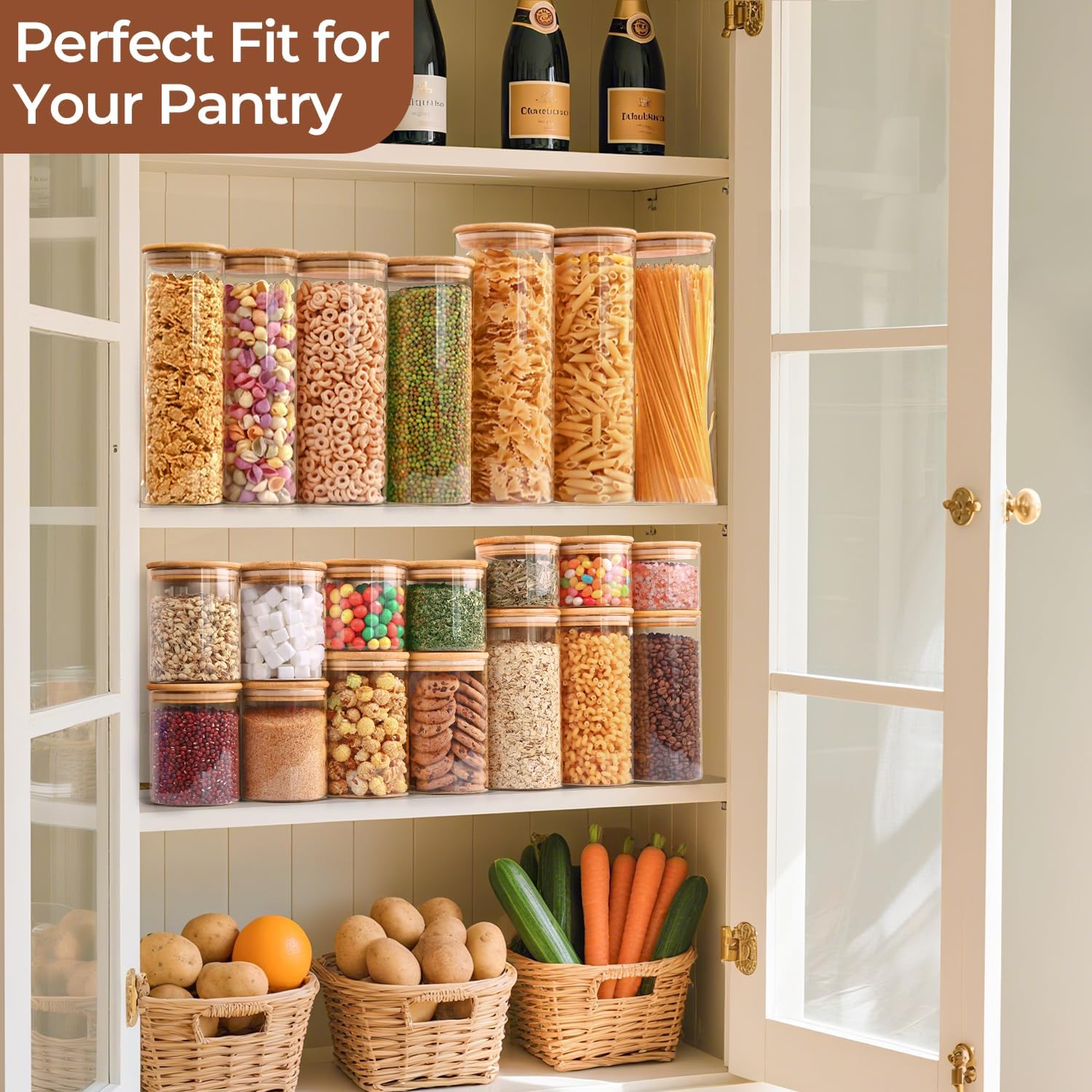 ComSaf Glass Spaghetti Storage Container Set - Image 7