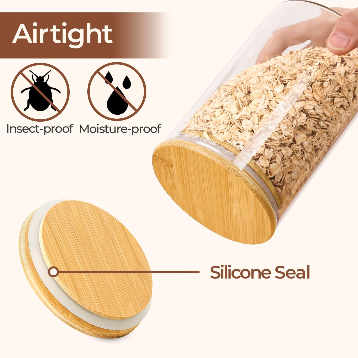 ComSaf Glass Spaghetti Storage Container Set - Image 8