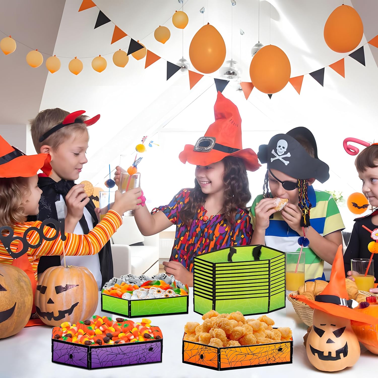 Halloween Coffin Serving Food Trays - Image 5