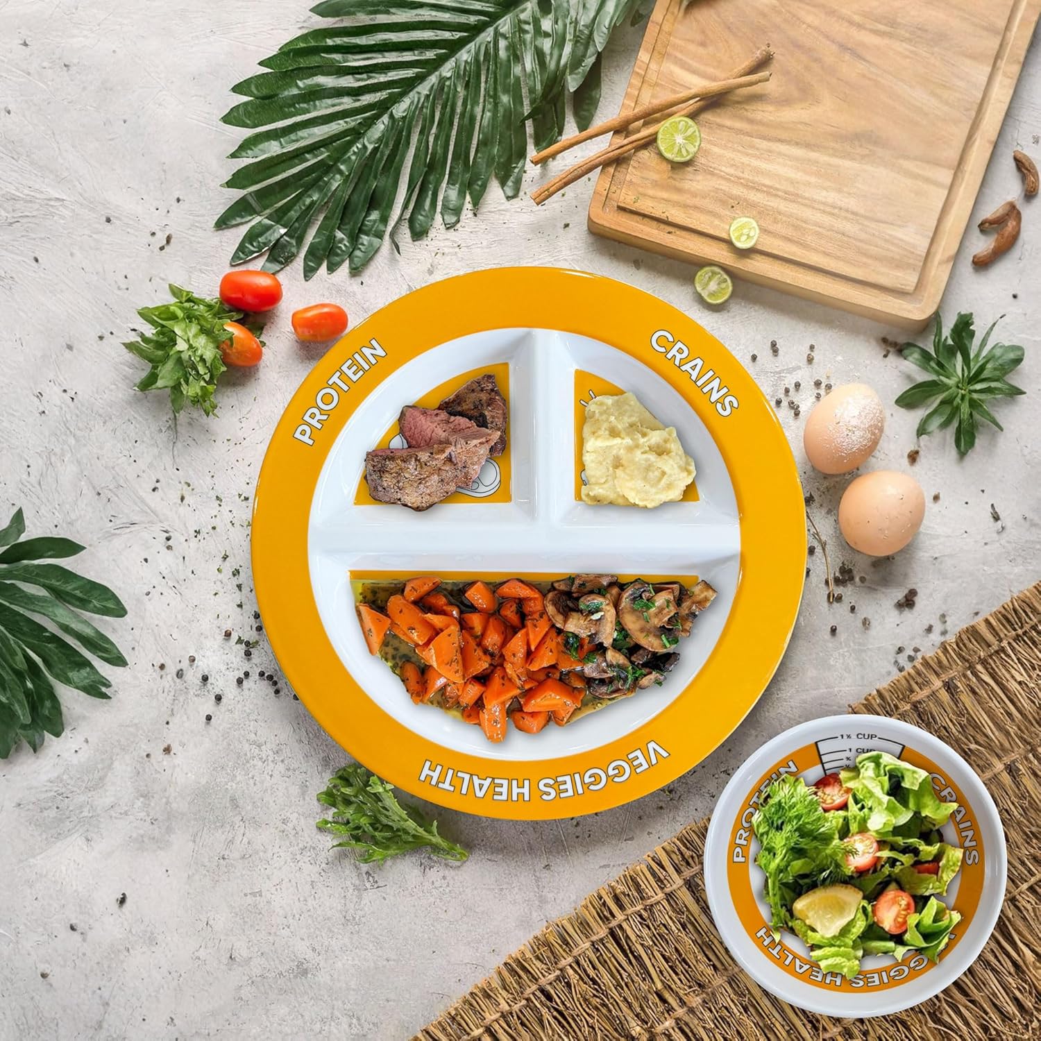 Portion Control Plate Set for Weight Loss and Healthy Diet - Image 6