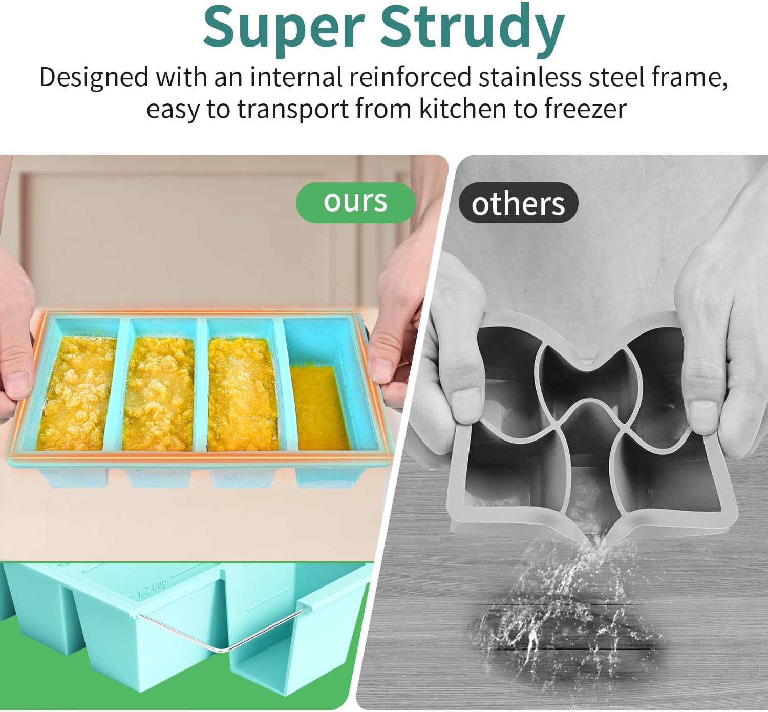 Silicone Freezer Tray for Sauce and Broth Storage - Image 4