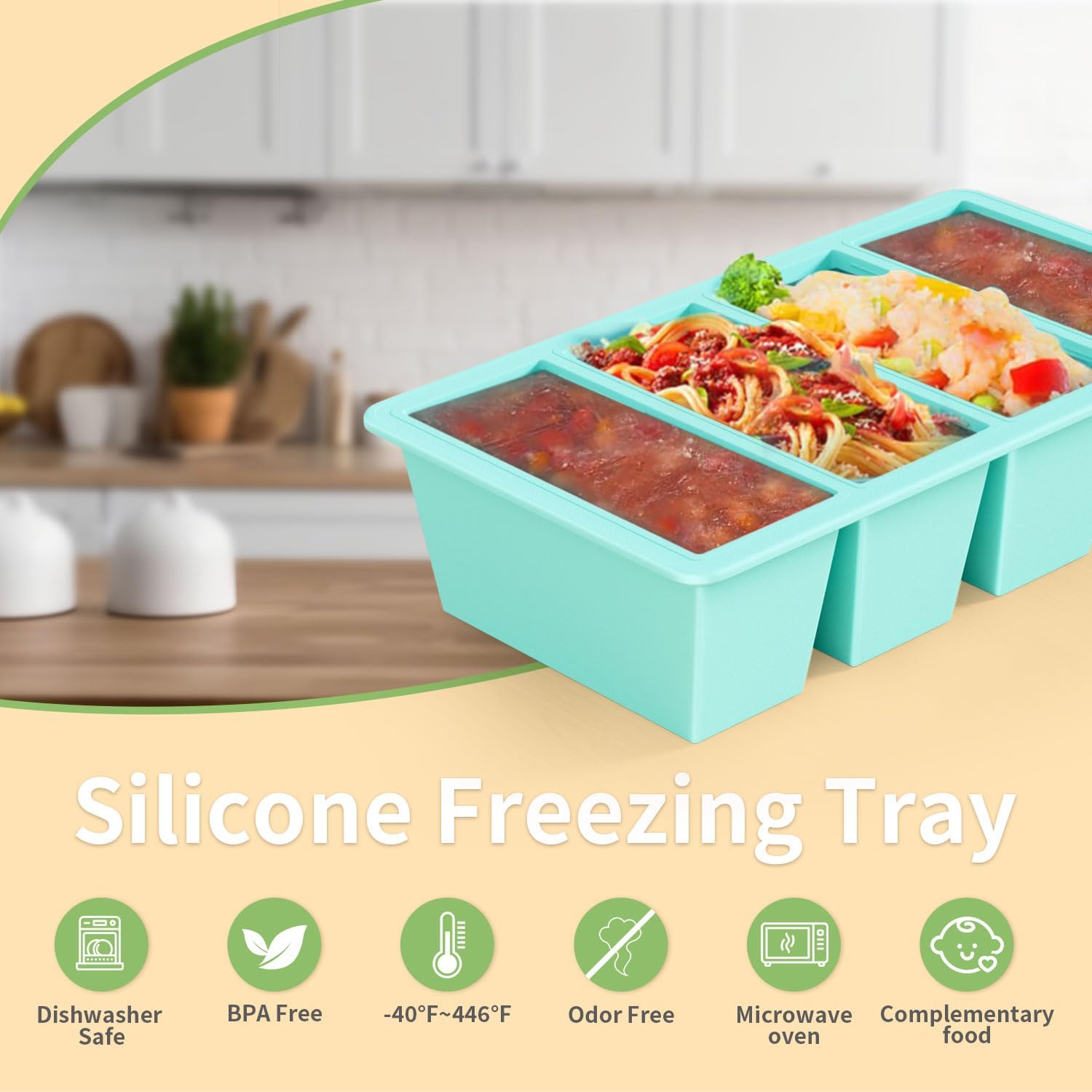 Silicone Freezer Tray for Sauce and Broth Storage - Image 6
