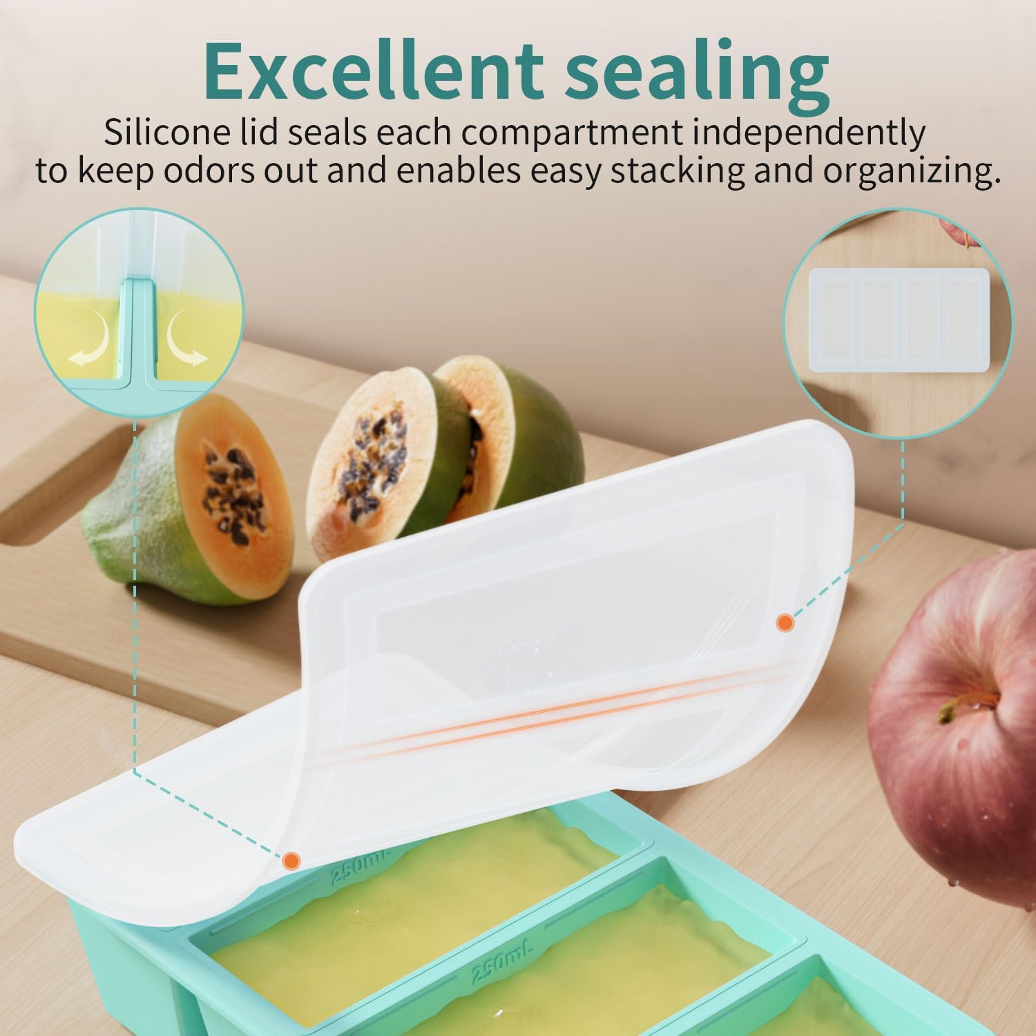 Silicone Freezer Tray for Sauce and Broth Storage - Image 8