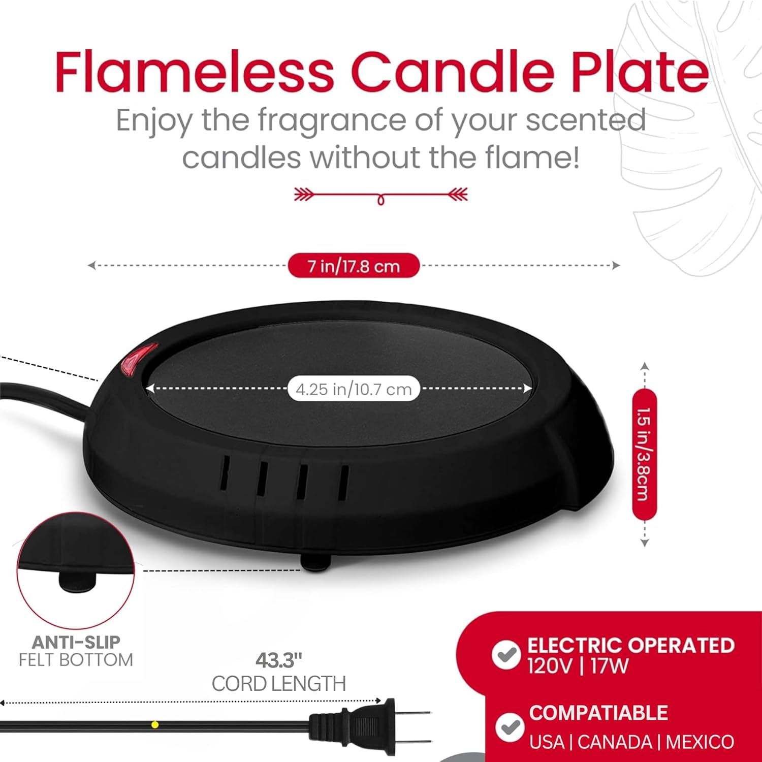 Candle Warmer Plate Safely Releases Scents Without a Flame - Image 3
