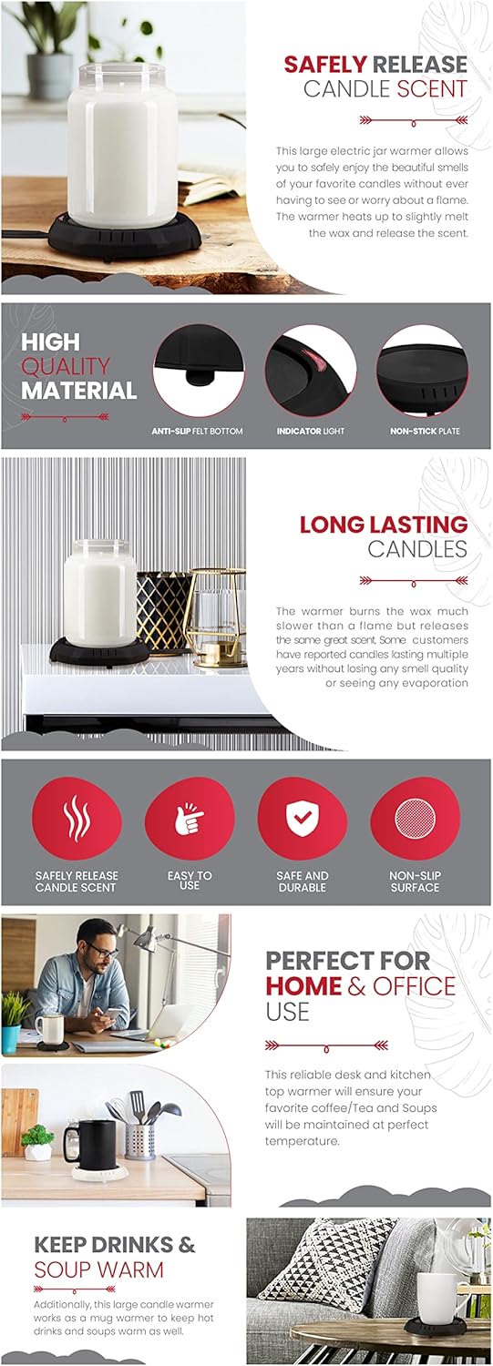 Candle Warmer Plate Safely Releases Scents Without a Flame - Image 9