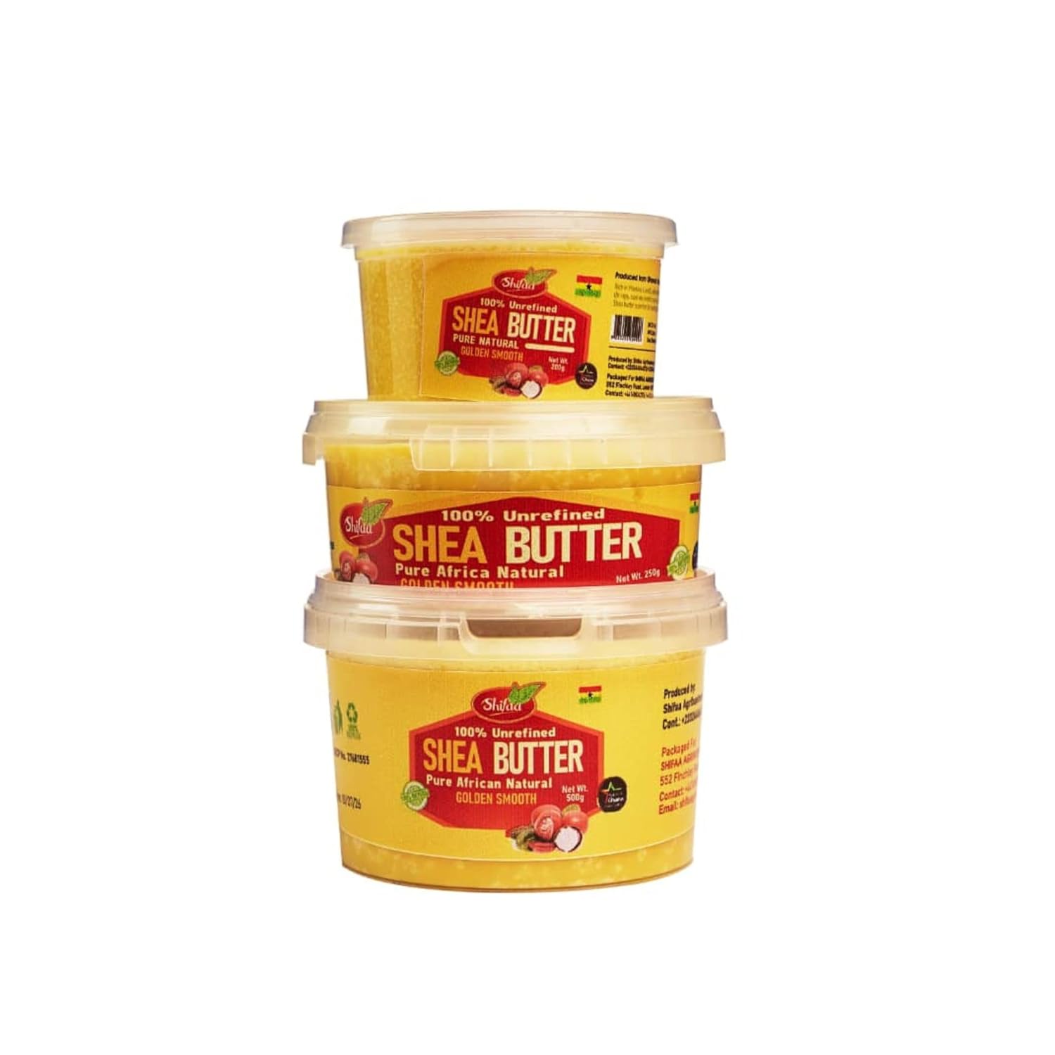 Shifaa Shea Butter - 100% Pure and Unrefined from Ghana I Raw, Natural Moisturizer & Organic for Skin, Hair, Lips & Body - Good for Scars and Rashes, Eczema - 18oz - Image 3