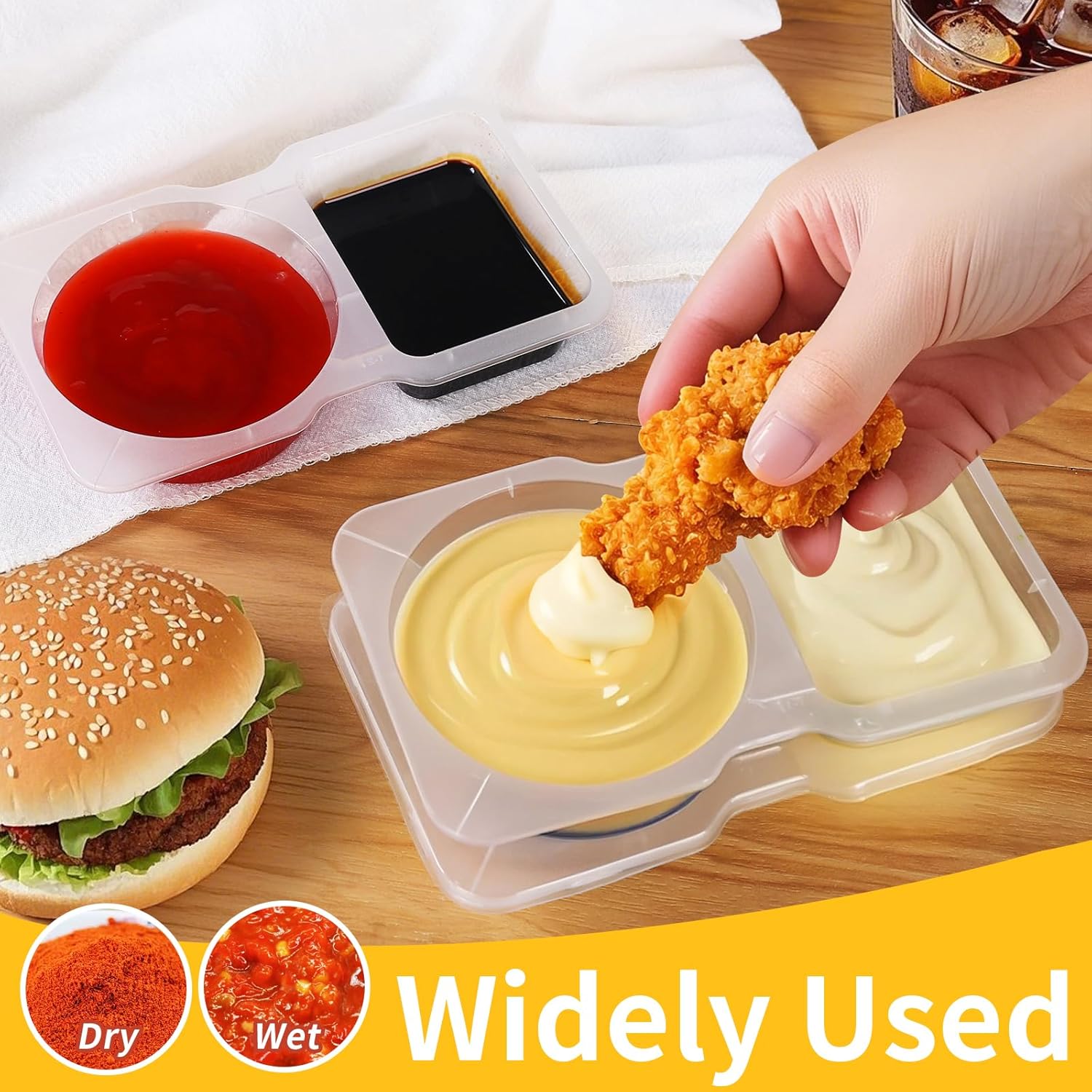 Premium Reusable Double Compartment Snack Container - Image 4