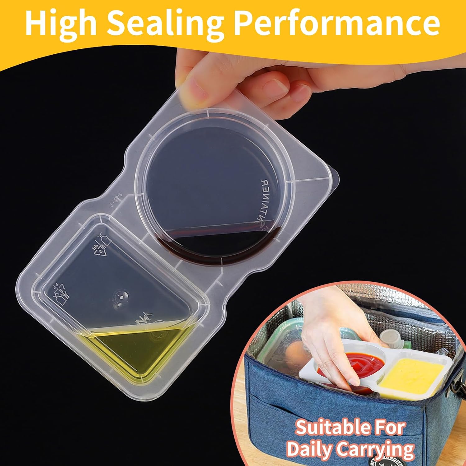 Premium Reusable Double Compartment Snack Container - Image 5