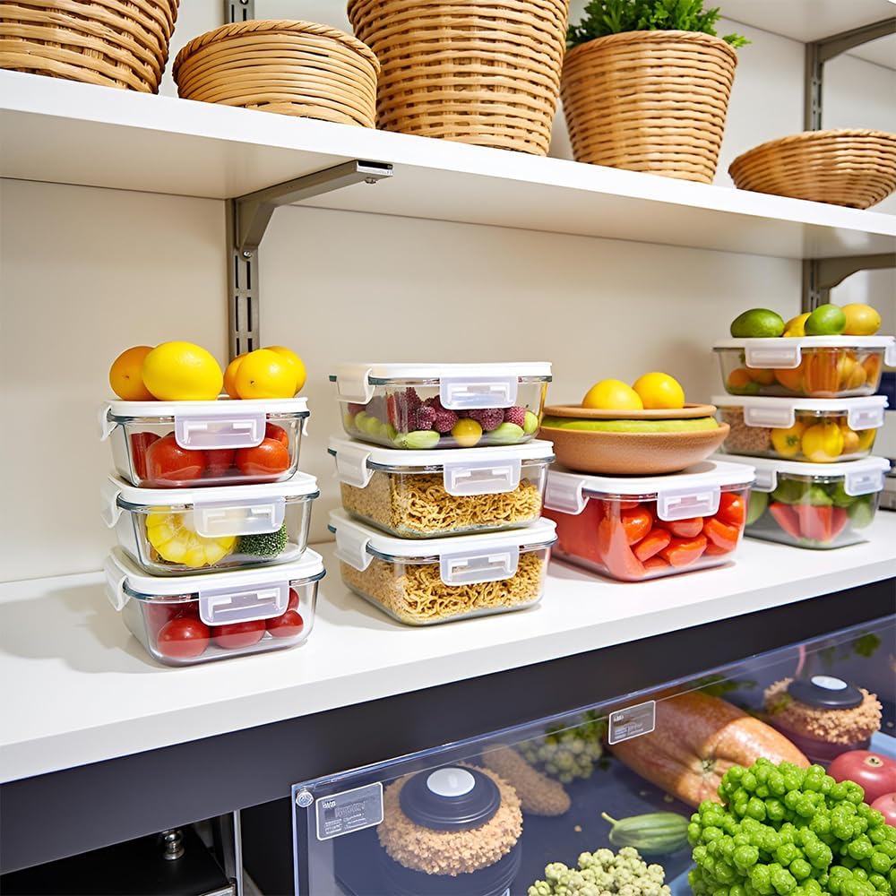 Square Glass Food Storage Containers - Image 4