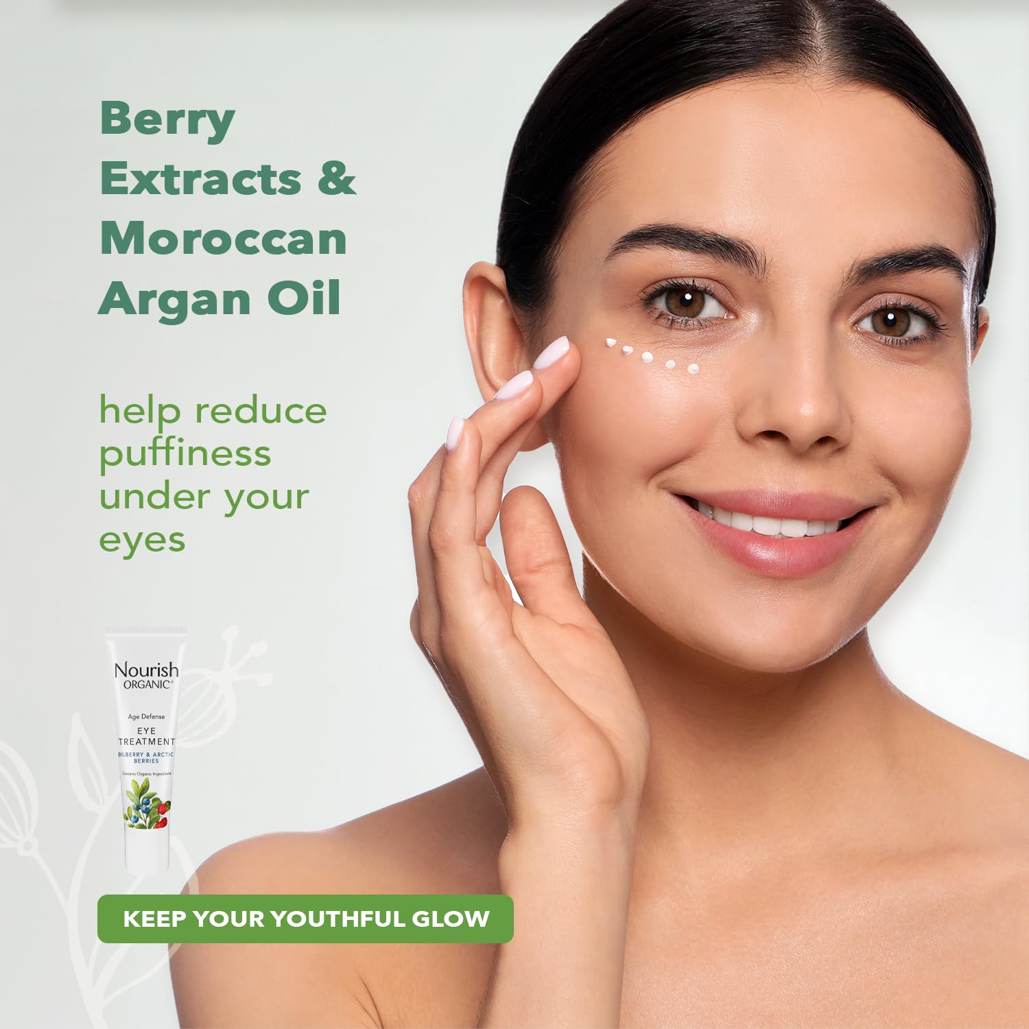 Nourish Organic Face Cream + Eye Treatment Bundle - Image 6