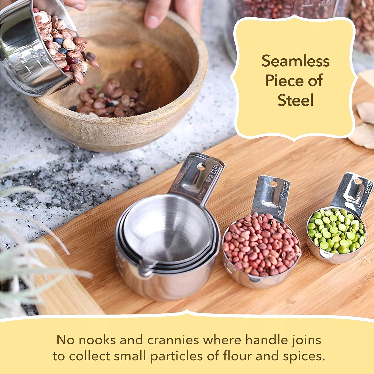 Stainless Steel Measuring Cups and Spoons Set - Image 8