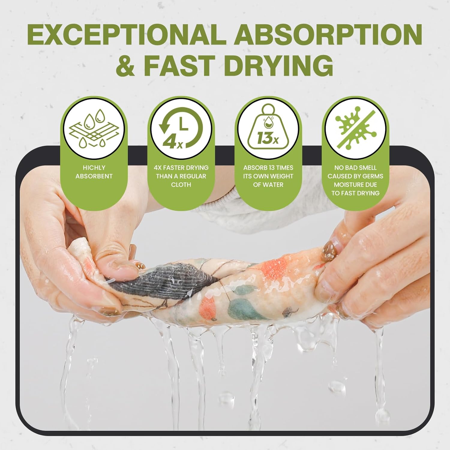 Reusable Swedish Dishcloths for Kitchen 6 Pack - Image 4