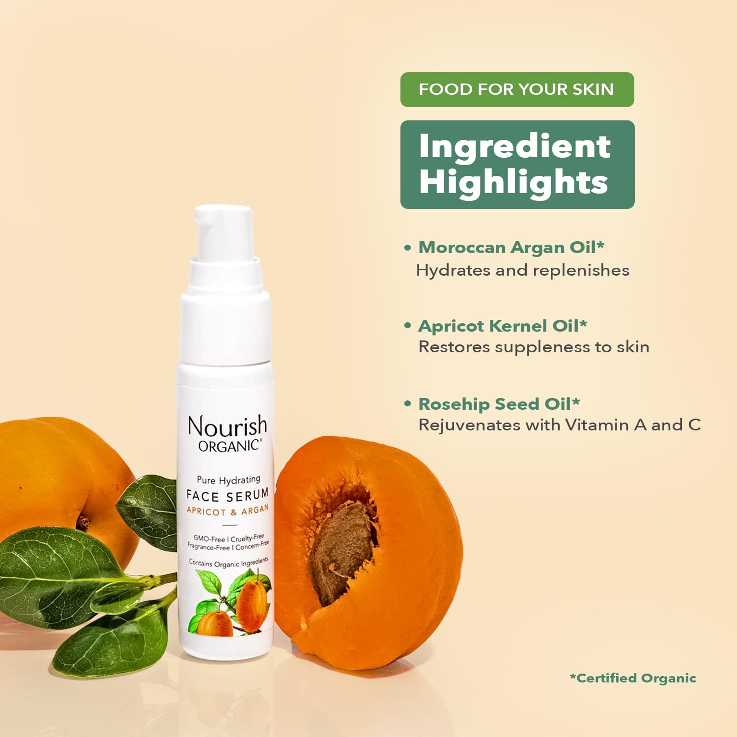 Nourish Organic Face Serum With Vitamin C And Argan - Image 6